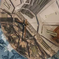 ساعت آینه ای لوکس|ساعت دیواری و تزئینی|مشکیندشت, |دیوار