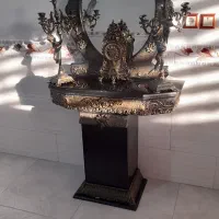 آینه و شمدان|آینه|آبیک, |دیوار