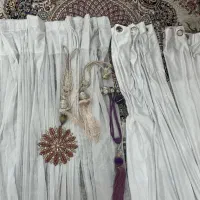 پرده پذیرایی کاملا سالم در حدنو|پرده، رانر، رومیزی|کرج, حصارک پایین|دیوار