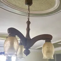 چهار عدد لوستر چوبی
