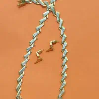 گردنبند دورو و گوشواره