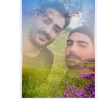 تلفیق  چهره با طبیعت  زیبا دریا و منظره