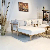 مبل ال دسته چوبی اقساطی