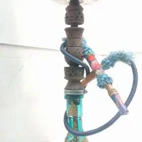 قلیان قدیمی زنبوری دوسیب طعم گرفته