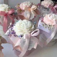 باکس گل شمع