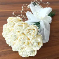 دسته گل روبانی|گل مصنوعی|ایلام, |دیوار