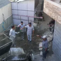 بتن ریزی دستی