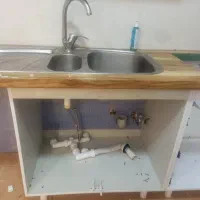 گاز صفحه ای وسینک و روشویی وآینه دسته دوم درحدنو