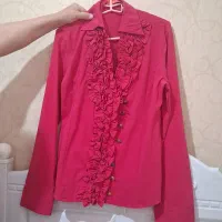 شومیز لبه چین دار