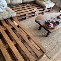 مبل ال طرح پالت ۷ نفره|مبلمان خانگی و میز عسلی|نوشهر, |دیوار