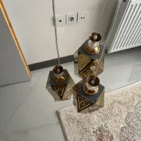 لوستر و پرده زبرا|لوستر و چراغ آویز|تهران, علی‌آباد|دیوار