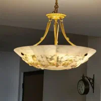 دو عدد لوستر سنگی