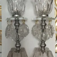 ست شمعدان کریستال طرح کلاسیک