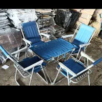 صندلی ۹فنره ویلایی کمپینگ مسافرت فوم دار تاشو کمجا