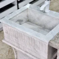 روشویی سنگ زنگ ازنا تک پایه