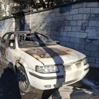 سمند ef7 مدل ۹۱ نیمه سوخته