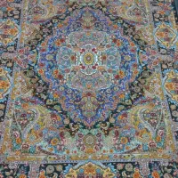فرش دستبافت سالاری چله وگل ابریشم