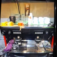 دستگاه اسپرسو صنعتی دو کاپ همراه با آسیاب