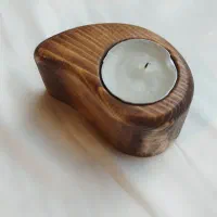 جا شمعی دکوری چوبی|صنایع دستی و سایر لوازم تزئینی|لنگرود, |دیوار