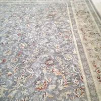 فرش ۱۲ متری ۷۰۰ شانه اکریلیک طوسی فیلی نو نو