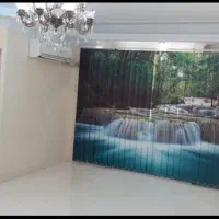 پرده عمودی کرکره ای مصور جنس سولیت  با میله