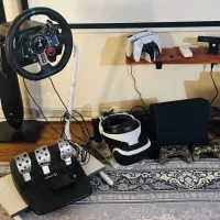 پی اس 4 همراه با عینک vr و فرمون