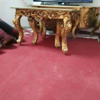 فروش مبل با میز عسلی و کارور در حدو نو
