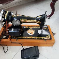 چرخ خیاطی برقی قدیمی کاملا سالم مارشال شیر نشان