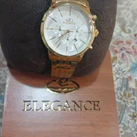 ساعت دسته طلایی زنانه الگانس سه موتوره طرح اصلی