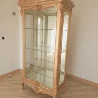 ویترین بوفه رنگ طلایی لوکس