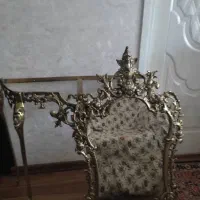 آینه کنسول برنزی سنگین قدیمی|بوفه، ویترین، کنسول|تبریز, |دیوار