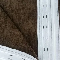 پارچه تافته پرده نقره ایی و کرم و مخمل شکلاتی