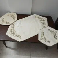 رومیزی مخمل سرمه دوزی