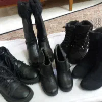 تعدادی پوتین زنانه دخترانه در حد نو هشتش‌‌
