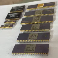 پردازنده cpu سرامیکی قدیمی ۱۹۸۰ پایه طلا