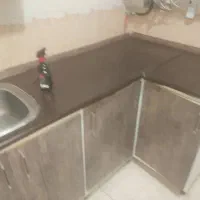 کابینت فلزی ب همراه سینک و هود