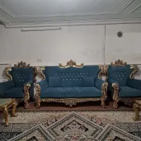 فروش یا معاوضه مبل هفت نفره|مبلمان خانگی و میز عسلی|مهریز, |دیوار