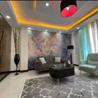 ۷۵متر۲خوابه فول امکانات نما تراورتن باغ فیض