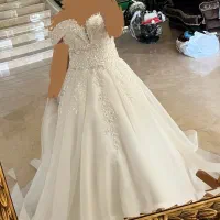 لباس عروس مزون دوز کاملا تمیز و نو