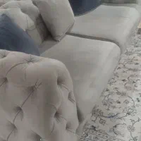 دو تا مبل راحتی چستر پایه استیل