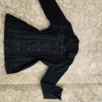 کت لی مشکی و کت قرمز بارانی سایز 42