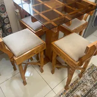 میز ناهار خوری ۴ نفره چوبی