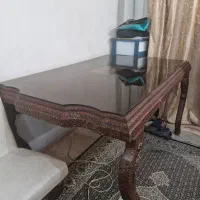 میز 6 نفره استیل به همراه مبل