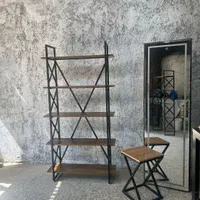 شلف 5 کتابخانه 6 طبقه 8 رگال2 چوب و فلز|کتابخانه، شلف، قفسه‌های دیواری|اصفهان, رهنان|دیوار