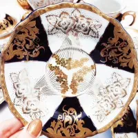 چای خوری  چایخوری سورمه ای چک و بلور فرانسه|ظروف سرو و پذیرایی|مشهد, هفت تیر (حافظ)|دیوار