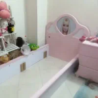 تخت خواب تک نفره دخترانه