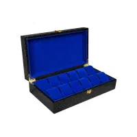 جعبه ساعت 12 خانه چرمی کد TW-2632