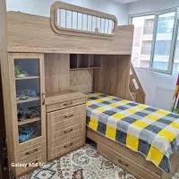 فروش تخت خواب نوجوان دو طبقه نو|تخت و سرویس خواب|شیراز, طلاب|دیوار
