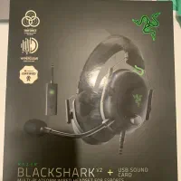 هدست razer blackshark v2x + usb soundcard