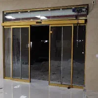کرکره برقی درب اتوماتیک شیشه ای سکوریت جک بازویی